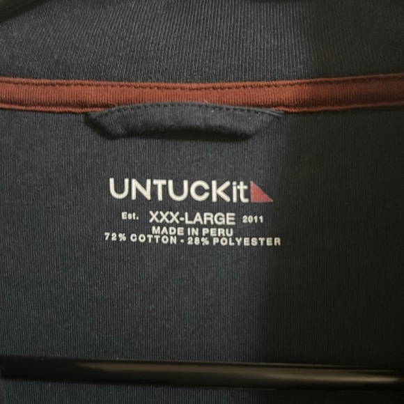 EUC  Untuckit Button Snap Quarter Pullover 3X - Picture 3 of 4